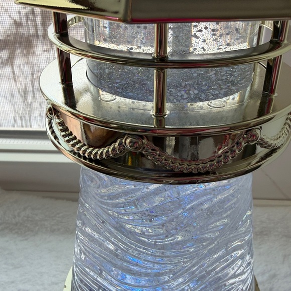 Bath & Body Works Lighthouse Candle Holder that swirls and lights up. - Picture 3 of 5